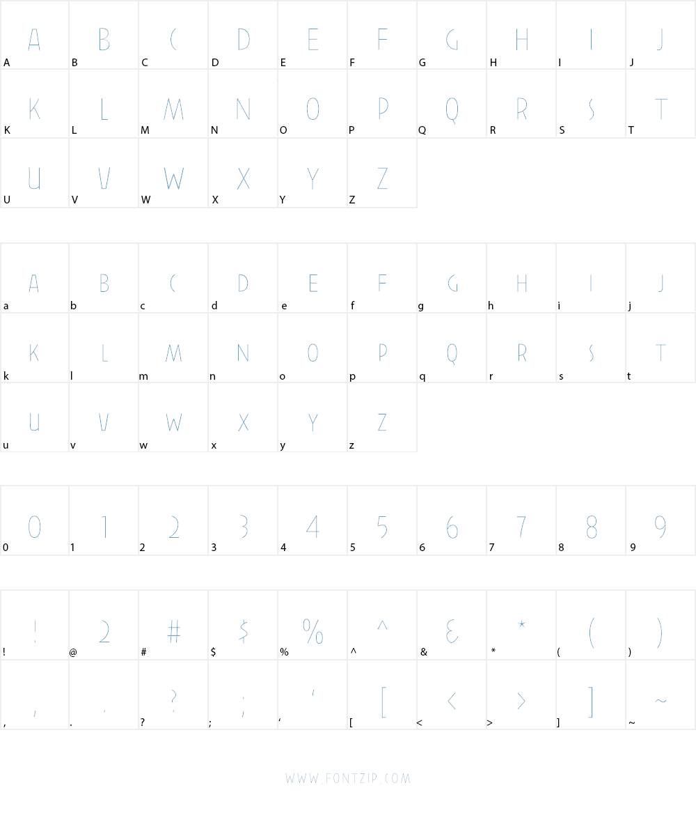Paleographic Font Character